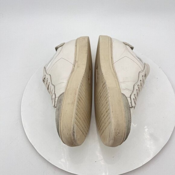 Axel Arigato Clean 90 Women Sz 7.5 White Leather Grey Suede Low Top Casual Shoes - Picture 9 of 14